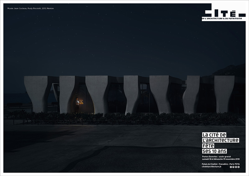 Affiche publicitaire Cité de l'architecture et du patrimoine - 10 ans