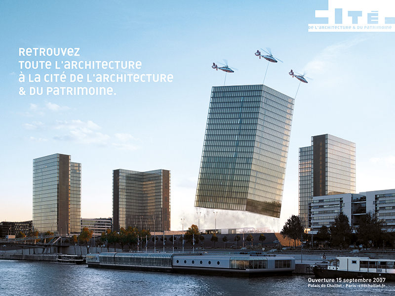 Affiche publicitaire Cité de l'architecture et du patrimoine - Ouverture