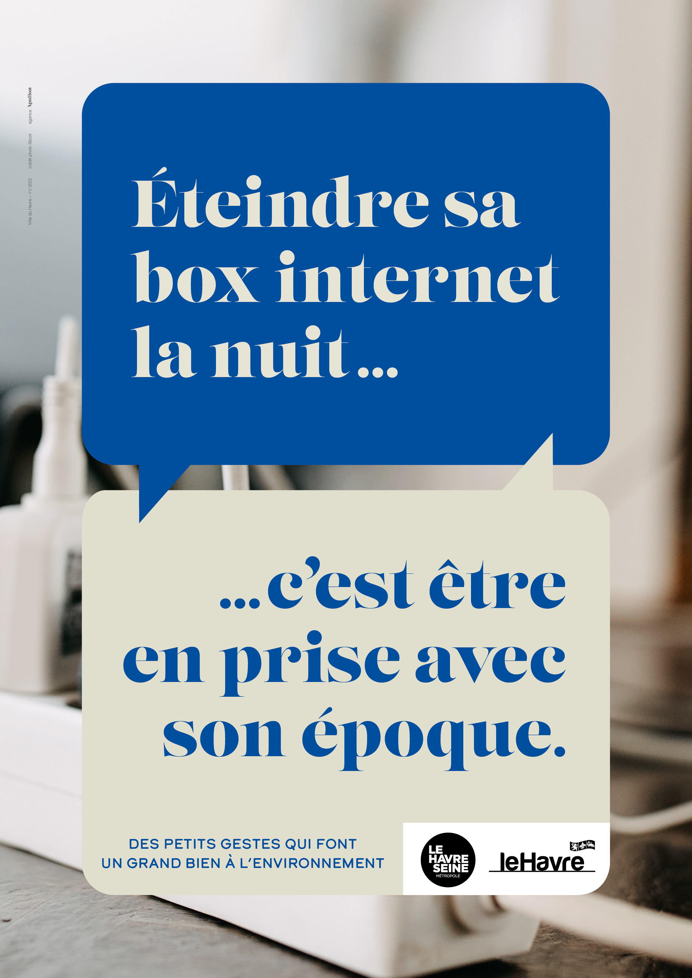 Affiche de la campagne publicitaire sur les écogestes de la ville du Havre - 3