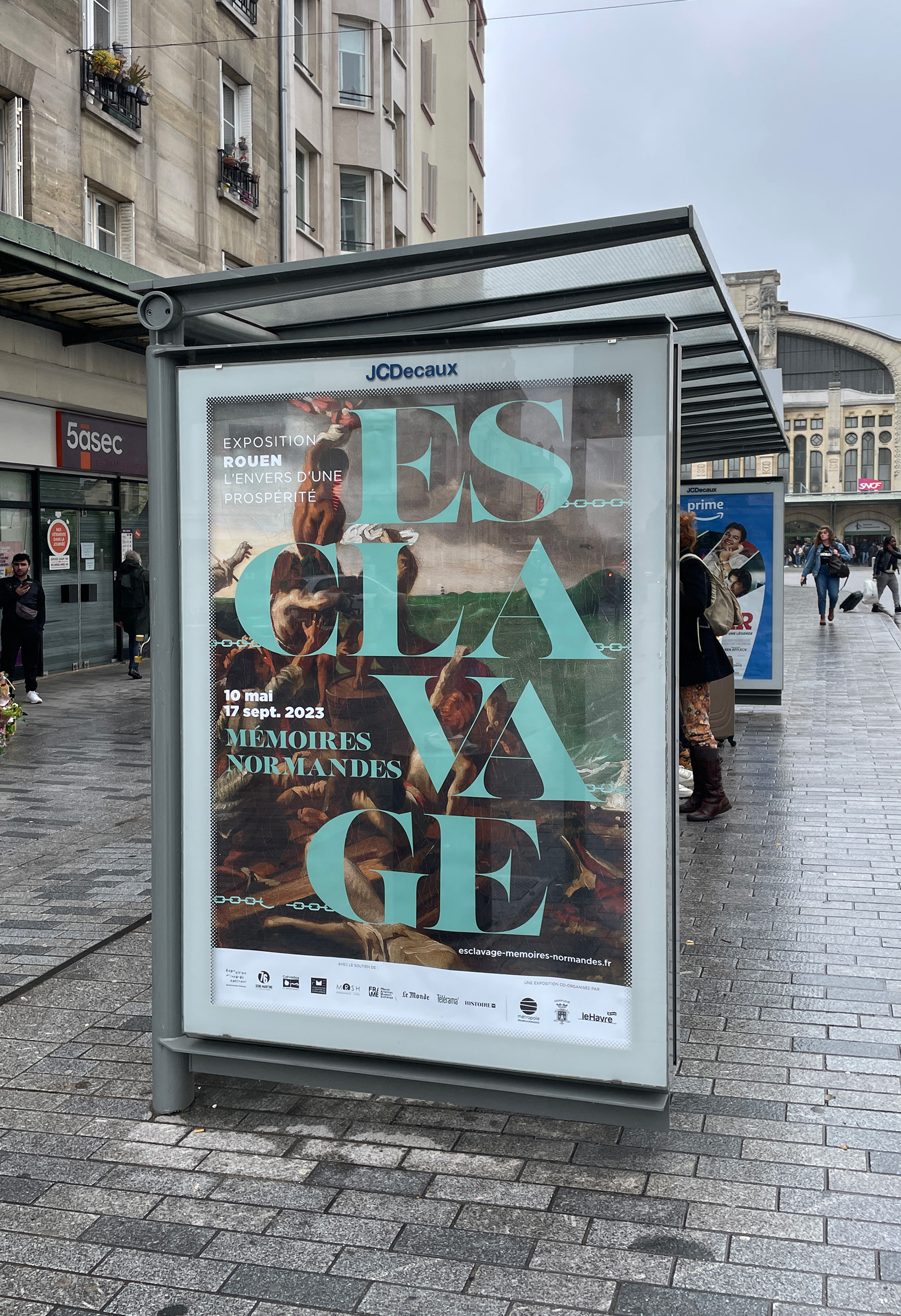 affiche publicitaire exposition esclavage Le Havre
